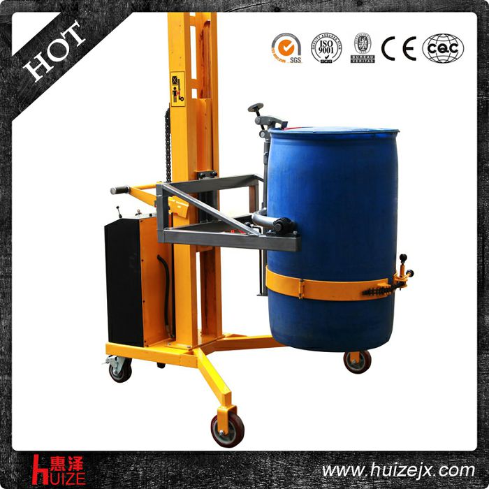 半電動(dòng)油桶車(chē)（直角腿，夾鐵桶翻轉）3