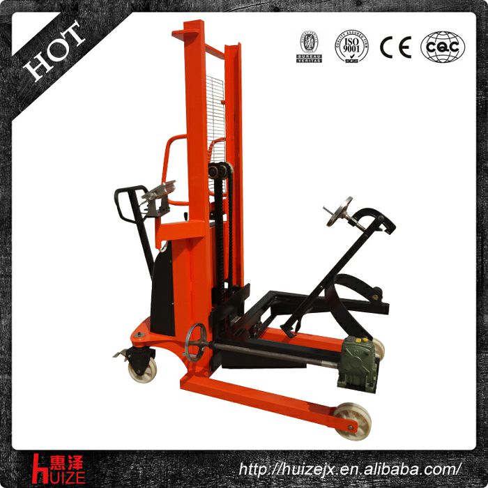 半電動(dòng)稱(chēng)重油桶車(chē)（夾鐵桶，手搖翻轉倒料）